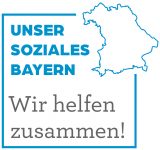 Logo zur Initiative Unser soziales Bayern Wir helfen zusammen!